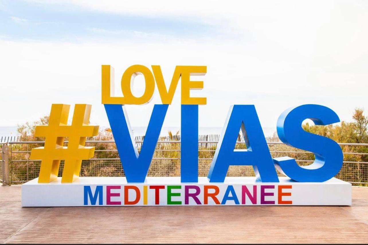 Mobilhome La Carabasse Vias Plage المظهر الخارجي الصورة