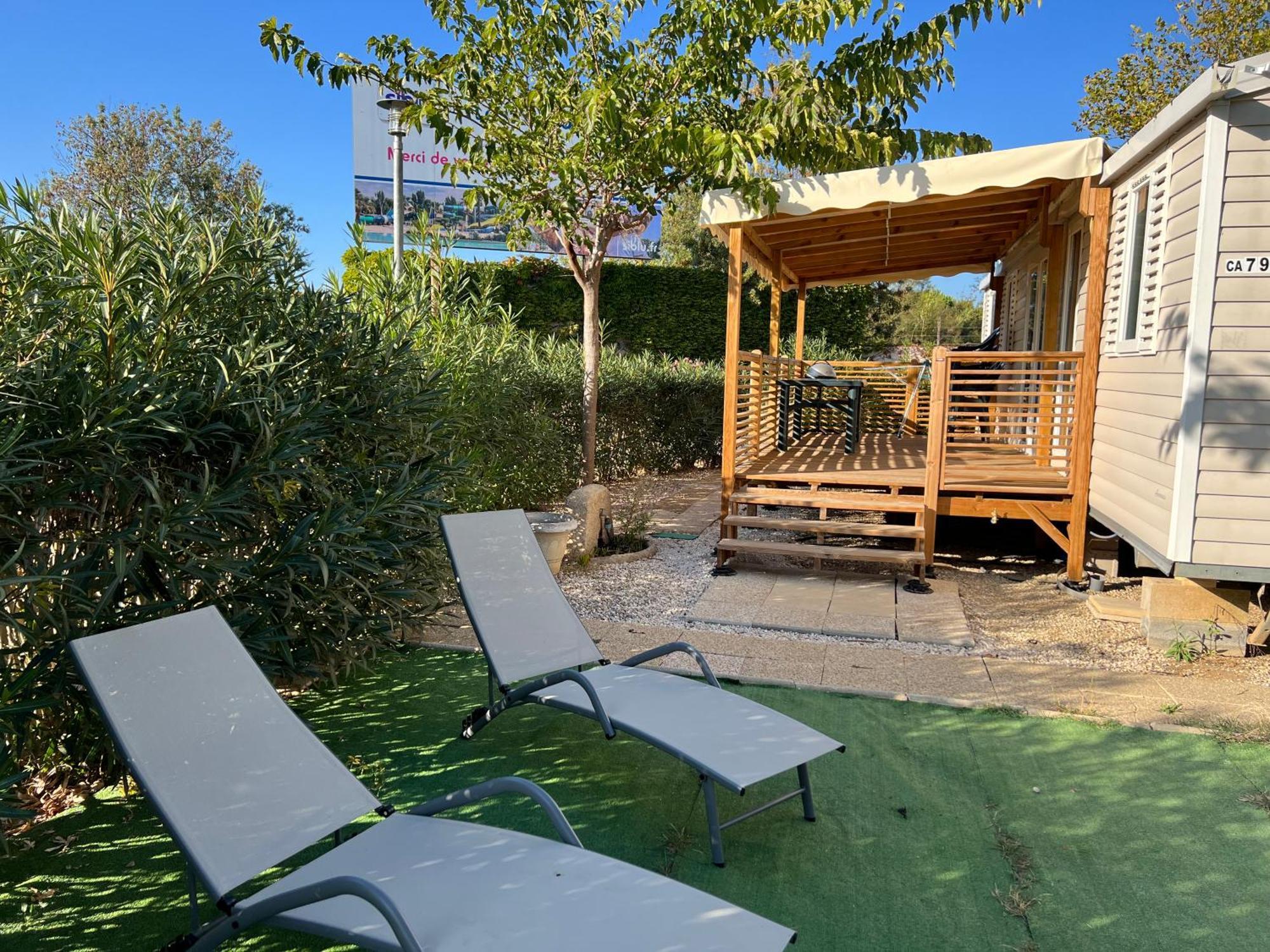 Mobilhome La Carabasse Vias Plage المظهر الخارجي الصورة